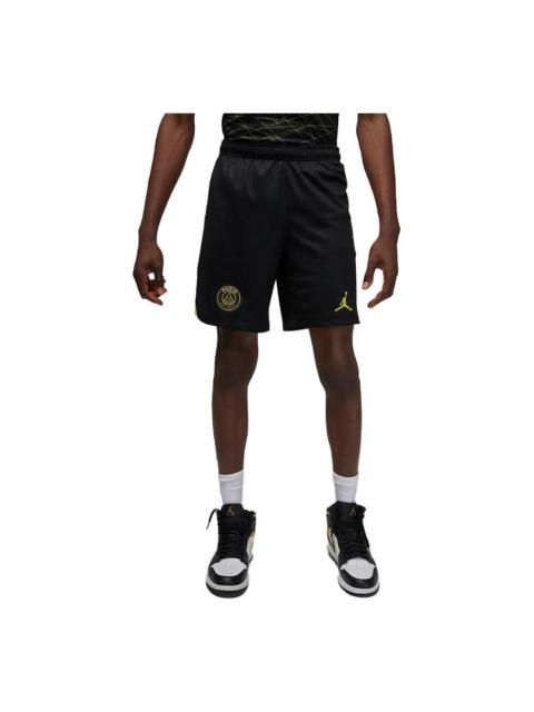 Jordan Air Jordan x Paris Saint-Germain 2022/23 Stadium Fourth Dri-FIT Football Shorts 'Black Yellow' DR398
