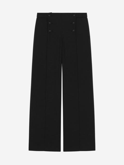 The Kooples STRAIGHT-LEG PANTS WITH BLACK BRIDGE