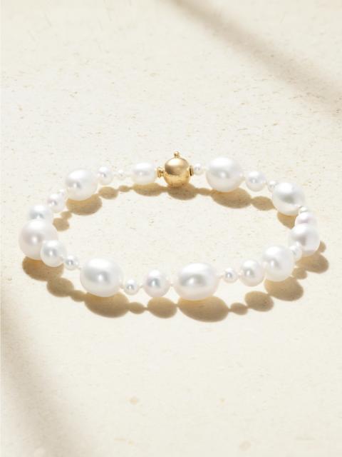SOPHIE BILLE BRAHE Amis Peggy 14-karat Gold Pearl Bracelet