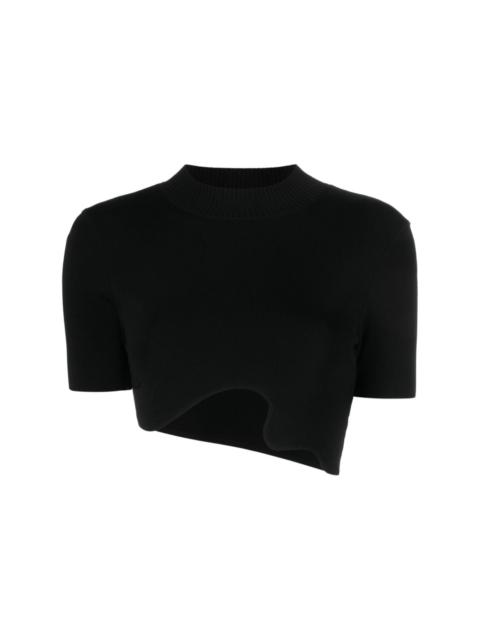 Maparadita asymmetric ribbed top