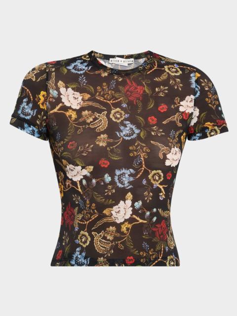 Alice + Olivia Tess Crewneck Tee