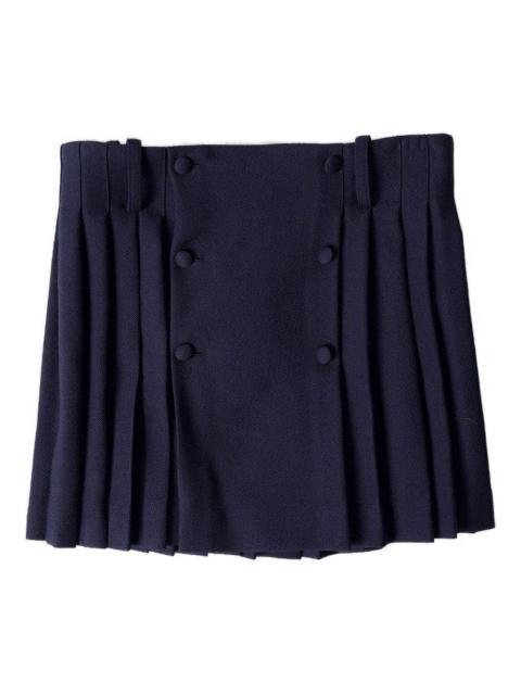 AMI Paris virgin wool pleated skirt