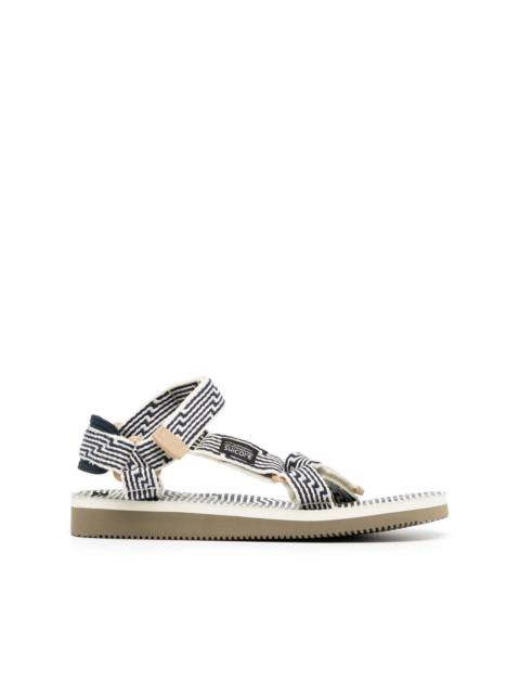 DEPA-JC jacquard-strap sandals