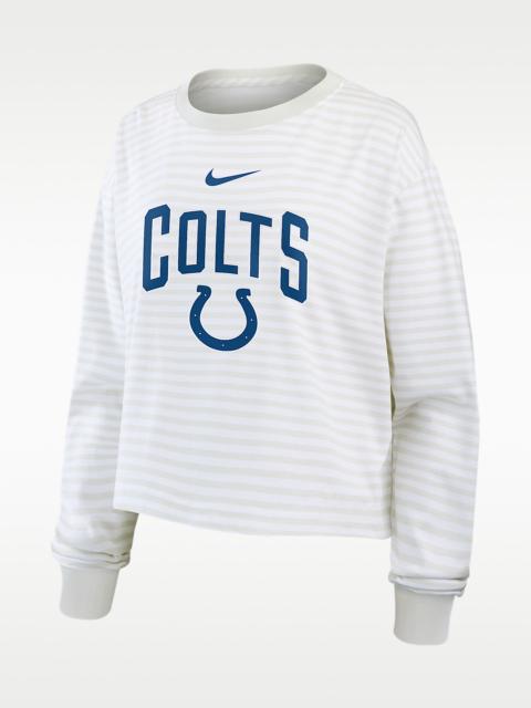 Nike Indianapolis Colts Primetime Women's Nike Cropped Long-Sleeve T-Shirt
