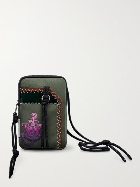 Moncler 1 Moncler JW Anderson Logo-Appliquéd Canvas Phone Pouch with Lanyard