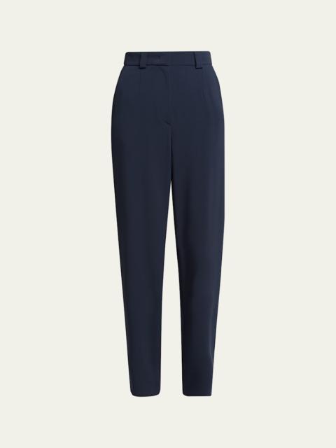 GIORGIO ARMANI Tapered Stretch Viscose Trousers