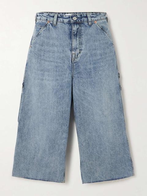 Our Legacy Trade frayed denim shorts