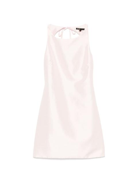 maje backless mini dress