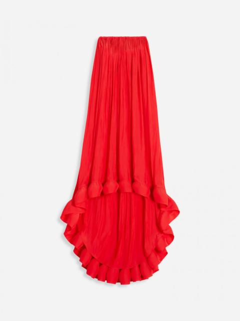 Lanvin BUSTIER CHARMEUSE TRIBUTE DRESS