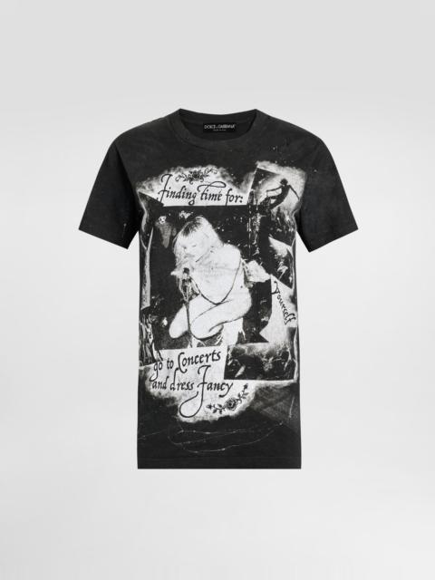 Jersey t-shirt with print