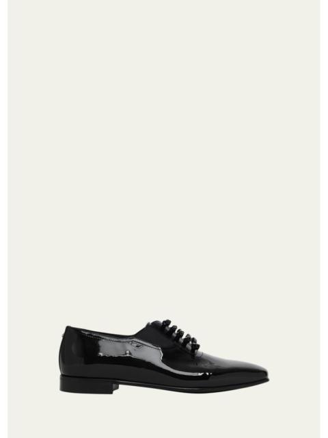 Valentino Men's Pas Des Dieux Oxfords in Patent Leather