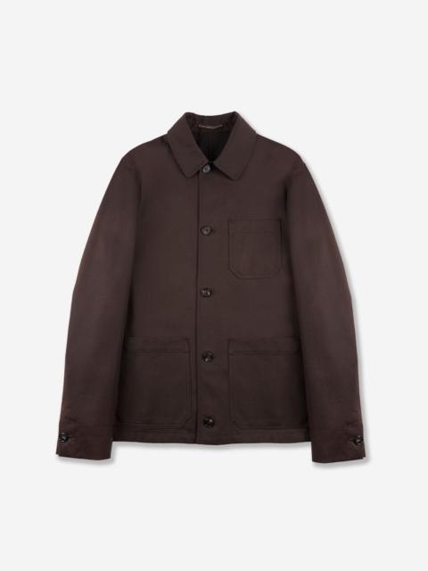 SLOWEAR Wool and cotton drill blouson jacket