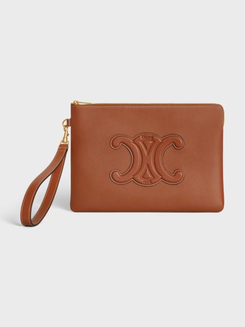 SMALL POUCH WITH STRAP CUIR TRIOMPHE in smooth calfskin