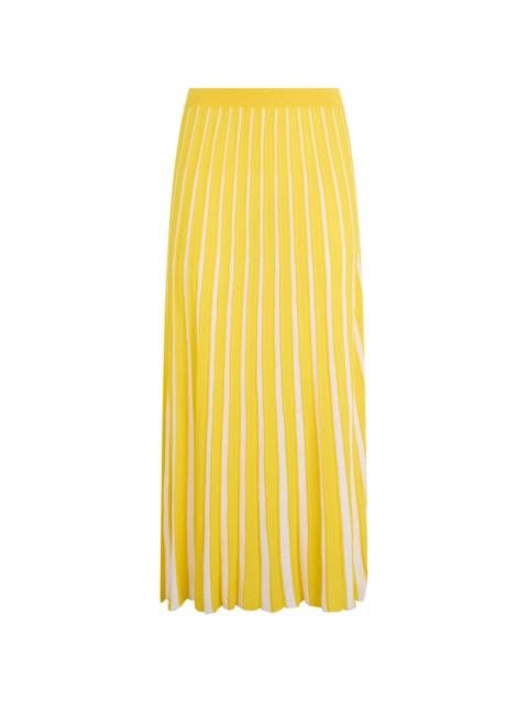 Valentino pleated midi skirt