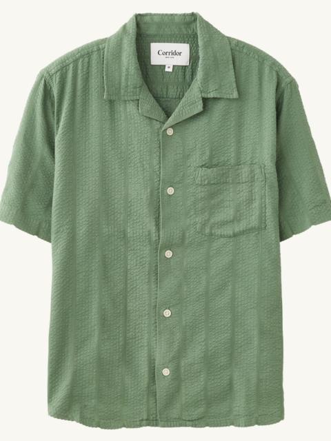 Corridor STRIPED SEERSUCKER SS - GREEN