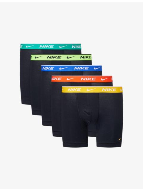 Nike Essential Pack of Five Cotton-Stretch Boxer Briefs