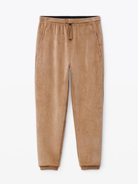 Alexander Wang SWEATPANT IN BONDED VELOUR
