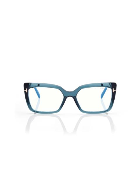 TOM FORD BLUE BLOCK RECTANGULAR OPTICALS