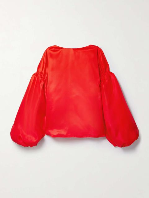 KHAITE Quico oversized silk blouse