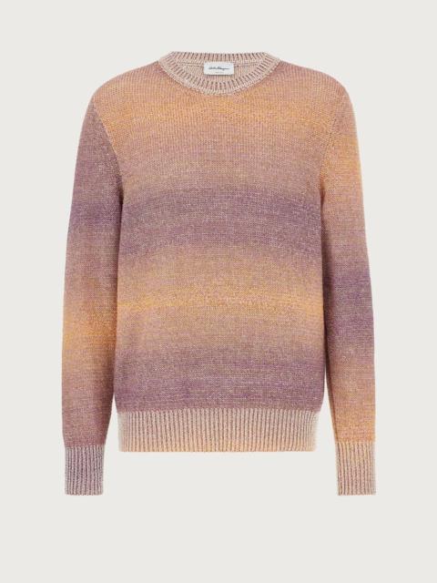 FERRAGAMO DÉGRADÉ COTTON SWEATER