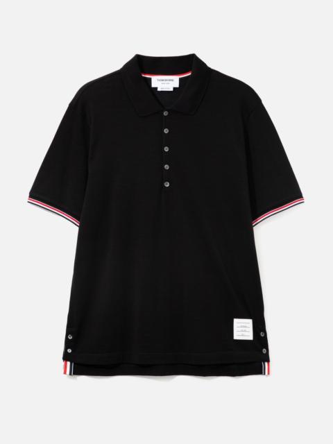 Thom Browne SHORT SLEEVE RIB CUFF POLO