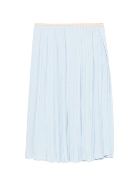 N°21 pleated midi skirt