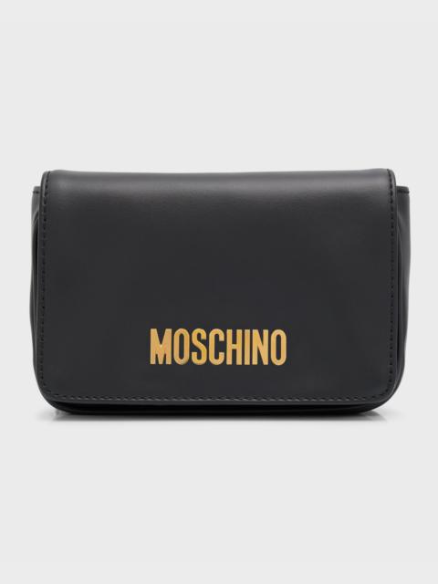 Moschino Men's Small Leather Crossbody Bag