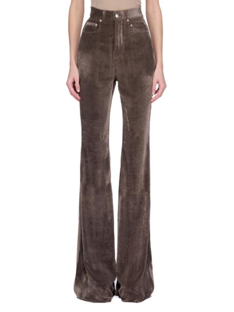 Rick Owens Gray Concordians Bolan Bootcut Trousers