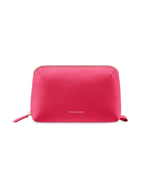 MAISON de SABRÉ Leather Tech Pouch - Shibuya Fuchsia