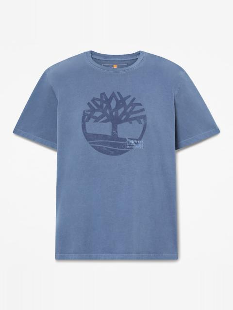 Timberland Men's Garment Dyed Logo Graphic T-Shirt