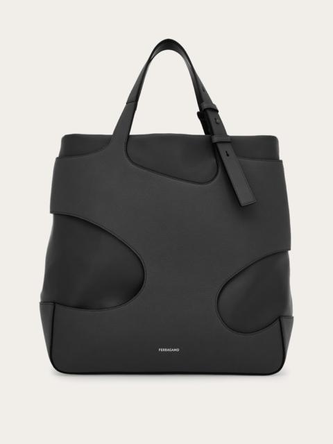 FERRAGAMO TOTE BAG WITH CUT-OUT DETAILING