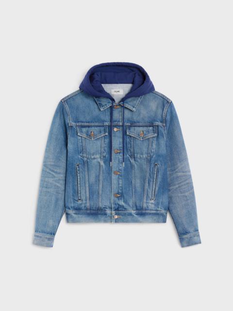 V-shaped trucker jacket in union wash denim