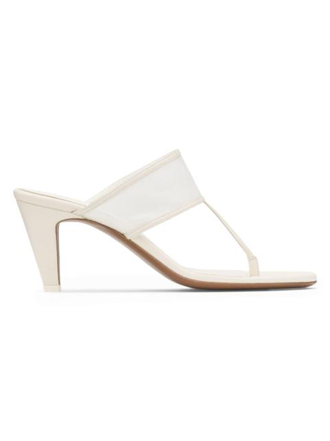 NEOUS Women's Nostalgic Modernism Vena 65MM Leather Sandals - Cream