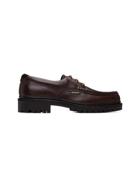 Barbour Brown Paxton Apron Leather Derbys
