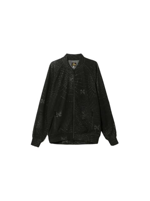NEEDLES RIB COLLAR TRACK JACKET (BLACK)