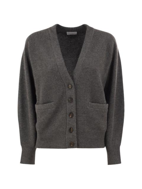 Brunello Cucinelli ribbed-knit cashmere cardigan