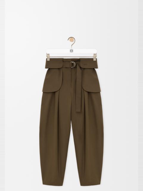 Loewe Cargo trousers in cotton and silk