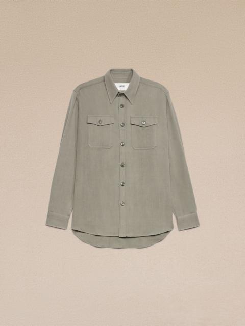 AMI Paris Overshirt With Chest Pocket