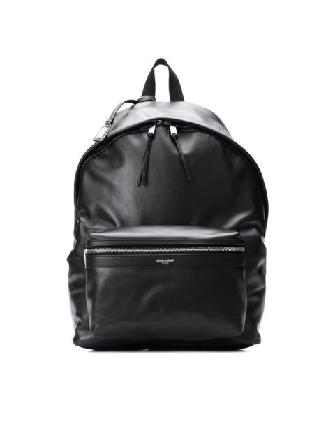SAINT LAURENT City leather backpack