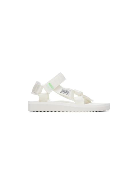 White DEPA-Cab Sandals