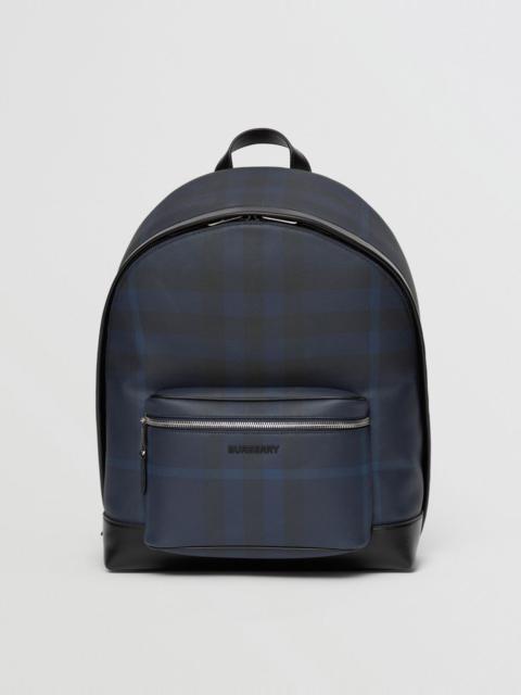 Burberry Exaggerated Check and Leather Backpack