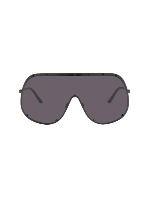Rick Owens Black Shield Sunglasses