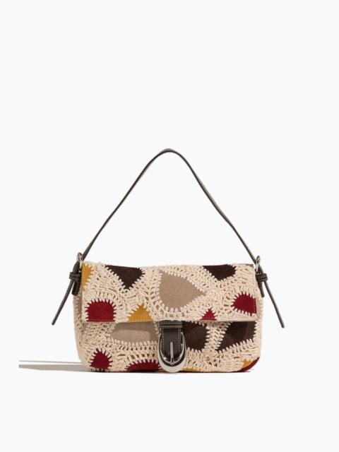 STAUD Harlow Bag in Suede Patchwork