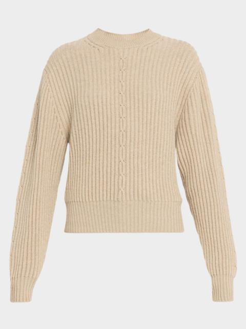 Loro Piana Cashmere Rib Crewneck Sweater