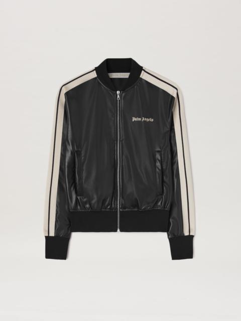 Palm Angels Leather Effect Bomber Trackjacket