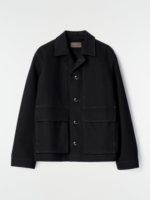 Lemaire BOXY JACKET IN BLACK DENIM