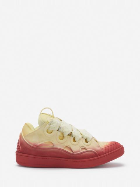 Lanvin LEATHER CURB SNEAKERS