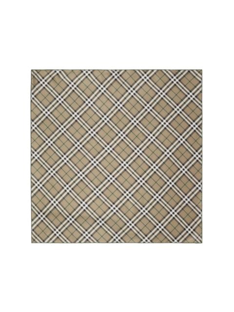 Burberry checkered silk scarf