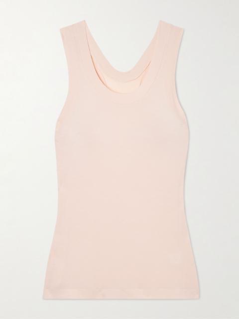 NORMA KAMALI Racer stretch-jersey tank Blush