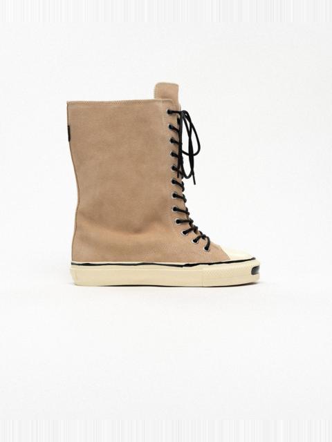 KAMIYA "Joey" Suede Vulcanize Aged Sole Extra High Sneaker